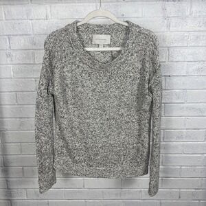 Brochu Walker Side Zip Sweater Marled Gray Womens S Coastal Minimalist